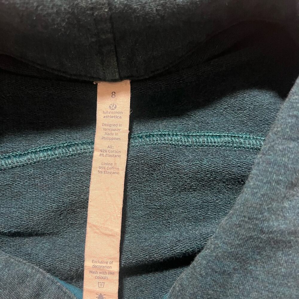 Lululemon Dark Teal Wrap Jacket Size 8 Athletic Blazer Yoga Travel - Picture 7 of 8